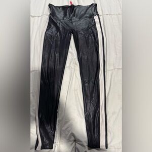 SPANX Black and Off-white Leggings